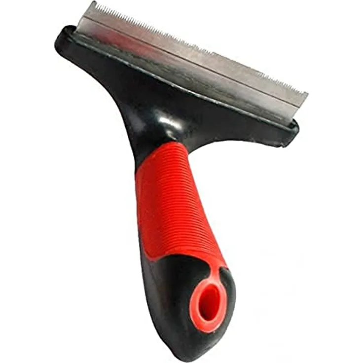 Karlie Furmaster Entfilzungsharke, Hundekämme, Gummi, Rot/Schwarz, 16x11x5 cm