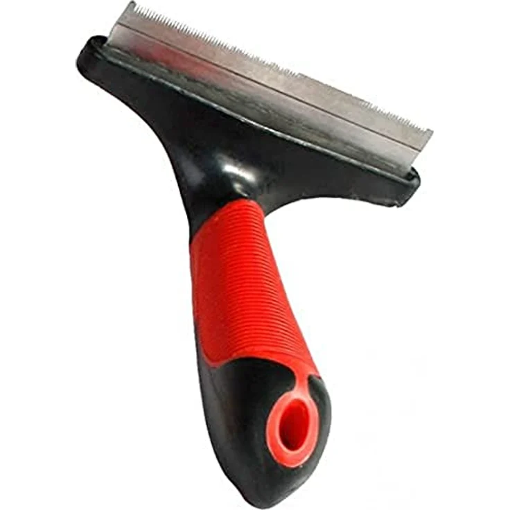 Karlie Furmaster Entfilzungsharke, Hundekämme, Gummi, Rot/Schwarz, 16x11x5 cm