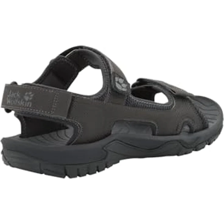 Jack Wolfskin LAKEWOOD CRUISE SANDAL M Sandale mit Klettverschluss, robuste Funktionssandale in Schwarz – Bild 5