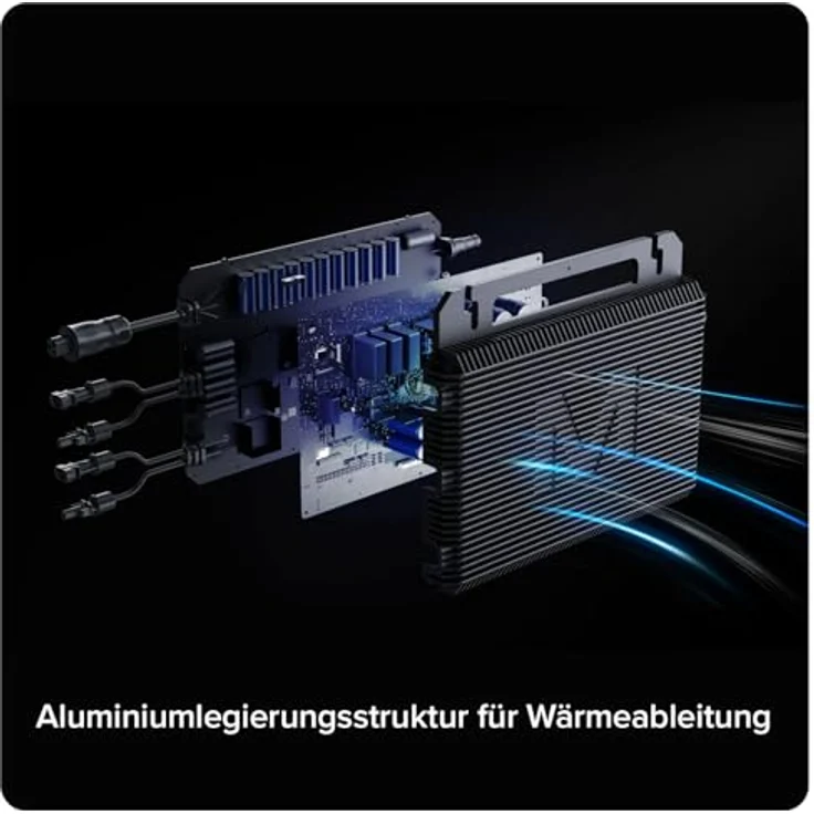 SUNNIVA MARSTEK Mikro-Wechselrichter 800 W MST-MI0800, IP67 wetterfest, Plug-&-Play, 2 MPPT, Bluetooth & WiFi, für Balkonkraftwerk – Bild 4