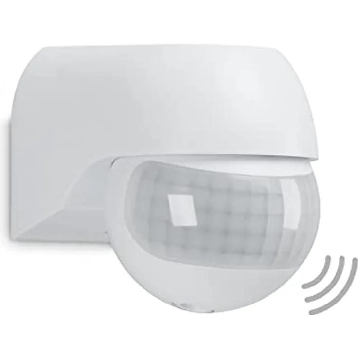 TELEFUNKEN - Bewegungsmelder, Bewegungssensor 180°, Reichweite max. 12m, inkl. Zeiteinstellung, max. 2.000 Watt, IP44, Weiß, 77x55x70mm (LxBxH)
