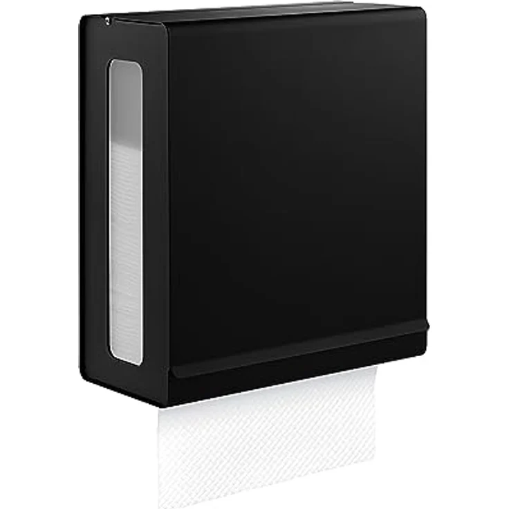 Blomus Papiertuchspender NEXIO, Edelstahl Black, pulverbeschichtet, integriertes Sichtfenster – Bild 2
