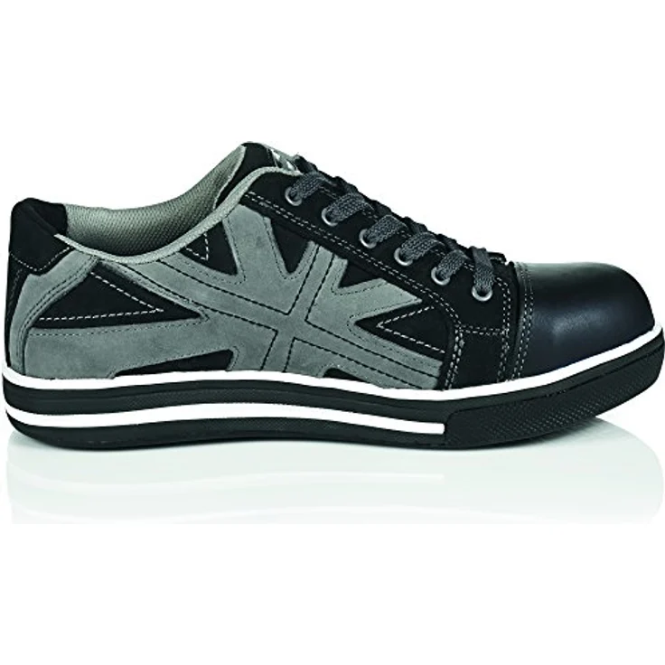 ruNNex RUNNEX® S3-Sicherheitshalbschuhe SportStar, hydrophobiertes Nubuk- und Glattleder, rutschfeste Gummilaufsohle, Alu-Protection Kappe, metallfreier Durchtrittschutz – Bild 3