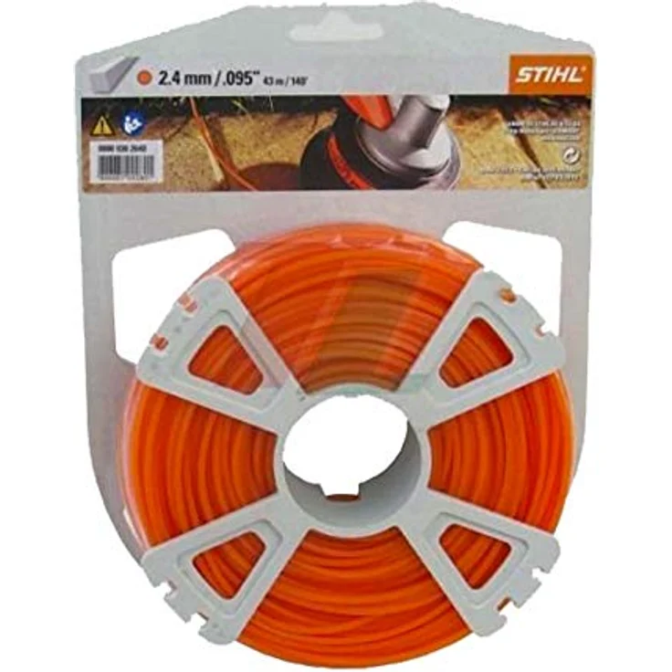 Stihl 9302339 M hfaden rund 2,4 mm x 41 m, orange – Bild 2