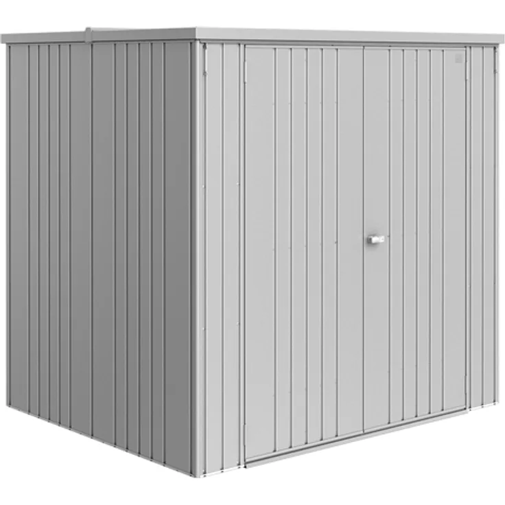 Biohort Geräteschrank Gr. 190 large, 187,1 x 151,1 cm, silber-metallic, abschließbar, regenwasserdicht, doppelte Stahl-Blechstärke
