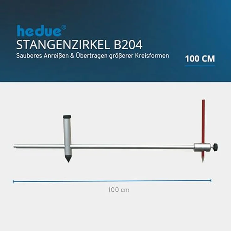 hedue B204 Stangenzirkel 100 cm – Bild 3