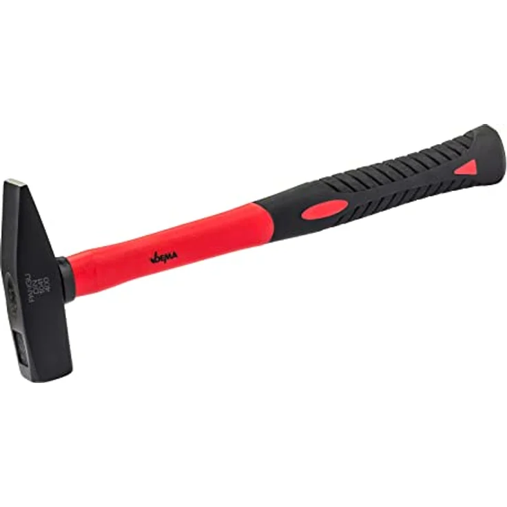 DEMA Schlosserhammer 400g mit Fiberglasstiel, vielseitiger Dachdecker- und Zimmererhammer, Kopfbreite 2,5 cm – Bild 1