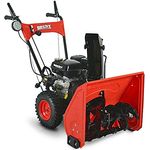 Hecht 9555 SE, Benzin-Schneefräse mit Elektrostart, 2-stufig, 56 cm Arbeitsbreite, 40 cm Arbeitshöhe, 8 Gänge, 11 m Wurfweite, LED Scheinwerfer