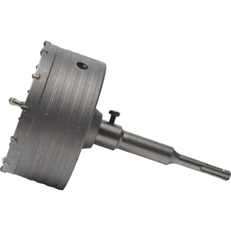 Werkapro 11422 Bohrkrone Beton SDS Glöckchen Adapter Plus aus Wolframcarbid stoßfest 160 mm Ø 125 mm