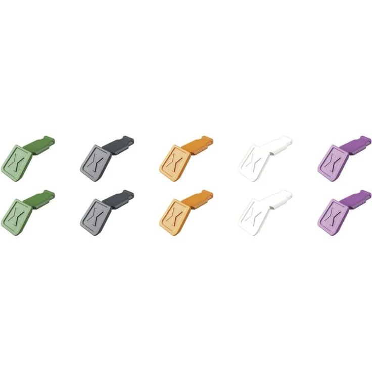 Knipex 00 61 10 c V02 Zangenkennzeichnung, 10 Stück ColorCode Clips zur persönlichen Kennzeichnung für KNIPEXtend Werkzeuge