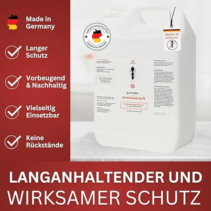 BIODELTA Ameisen-Spray, hochwirksames Anti-Ameisenmittel für Haus & Garten, langanhaltende Wirkung gegen alle Arten, 5 L – Bild 4