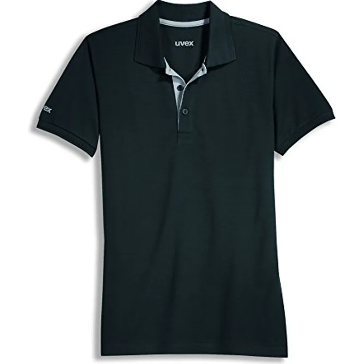 Uvex Unisex-Arbeits Workwear - Schwarzes Poloshirt aus Tencel-Gewebe XL