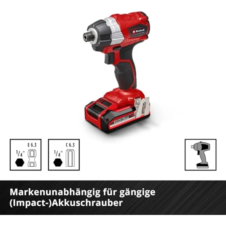 Einhell M-CASE 39-tlg. Impact-Bit-Set, 32 schlagfeste 25-mm-Bits und 50-mm-Bits, inkl. magnetischem Bithalter und Steckschlüsseln aus S2 Stahl – Bild 10