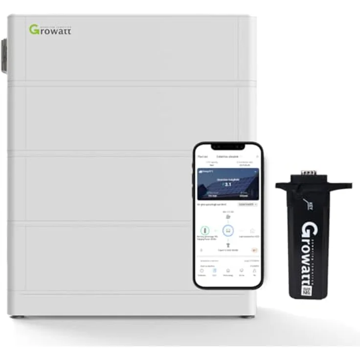 Growatt ARK 7.6kWh Hochvolt-Solarspeicher-Set für SPH TL3-BH-UP, Plug & Play-fähig, 0% MwSt, nutzbare Kapazität 6,912 kWh – Bild 1