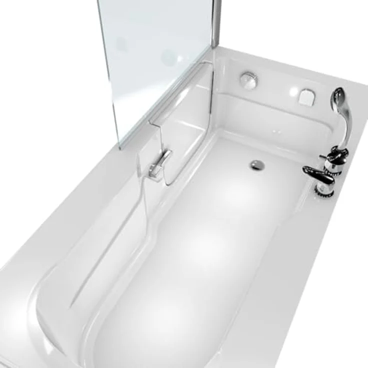 AcquaVapore Komplettdusche Kombi Duschkabine Seniorenwanne mit Tür S17D-EH-R-EC, Sicherheitsglas ESG, inklusive Duschwanne, Schnelle Reinigung, Überlauf Abfluss – Bild 6