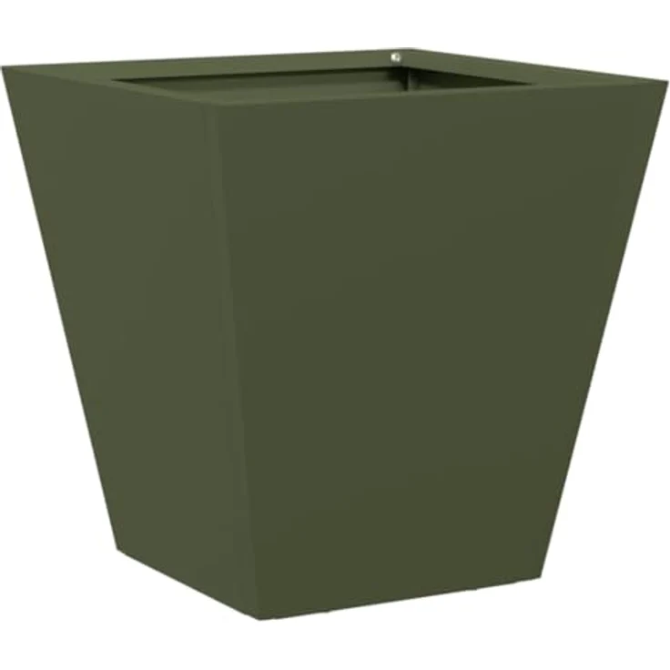 vidaXL Pflanzkübel Olivgrün 30x30x30 Stahl, Stabiles Material, Viel Platz, Vielseitig einsetzbar – Bild 1