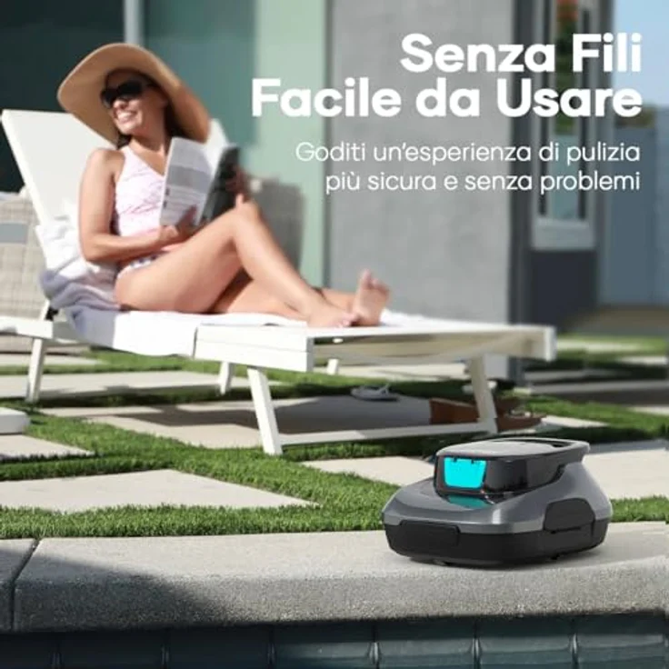 Aiper Poolroboter Scuba SE Akku Bodenreinigung mit Audio-Alarmsystem, Parkassistent – Bild 5