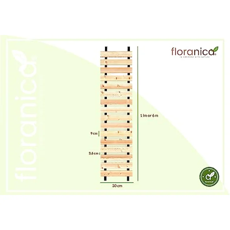 Floranica Gartenweg Rollweg Holztritt Gartentritt Garten Holz Holzweg Ausrollbarer Gartentritt Gartenrollwege Dekorative Holztritte aus Lärchenholz Länge in lfm, Breite 30 cm, Farbe: Natur – Bild 4