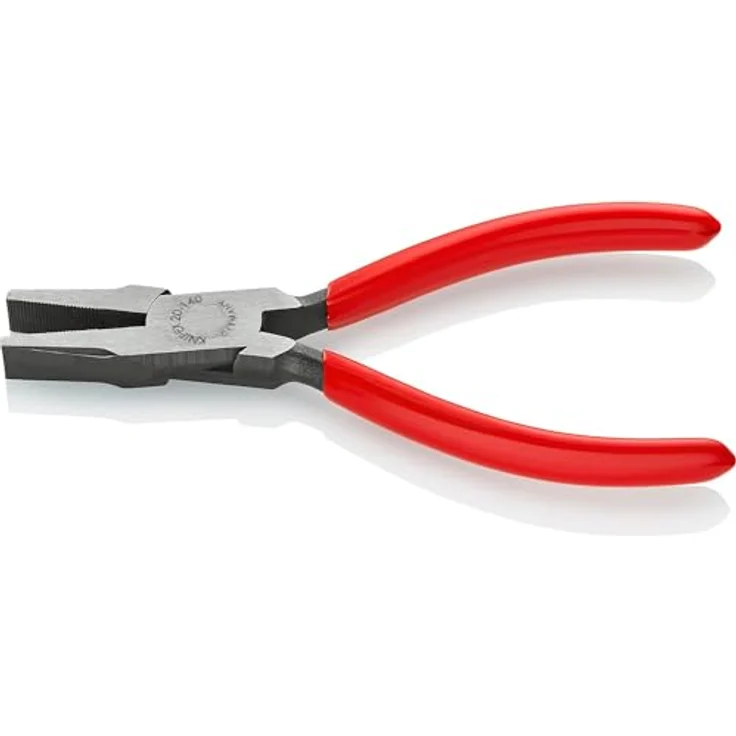 KNIPEX 20 01 140 Flachzange mit Kunststoff überzogen schwarz atramentiert 140 mm – Bild 2
