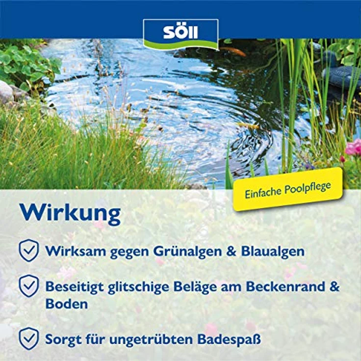 Söll Algenentferner Pool 2,5 Liter AlgenFrei für 25 Qbm – Bild 2