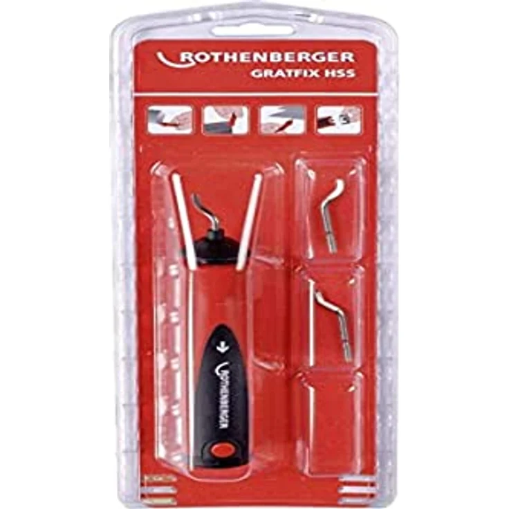 Rothenberger Entgrater Gratfix, Entgrater mit Klingen Nummer 1 / 2 / 3, Original Rothenberger Qualität, 1 Stück, 21651 – Bild 1