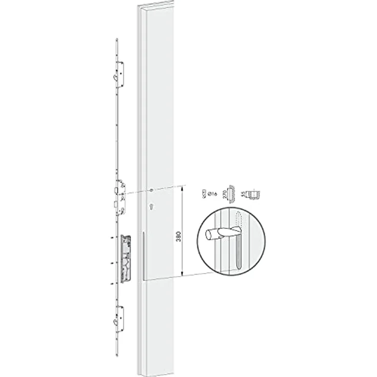 KFV Elektromechanischer Antrieb 2.2 zu AS 3500/3600 F1060, Typ A, 24 V DC, Genius Typ CA, schwarz – Bild 2