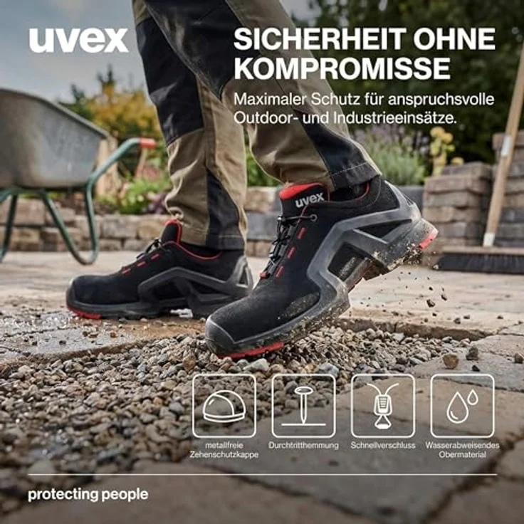 Uvex Safety 1 Sicherheitsschuhe, S1P, Größe 46, ergonomische Konstruktion für optimalen Schutz und Komfort – Bild 4