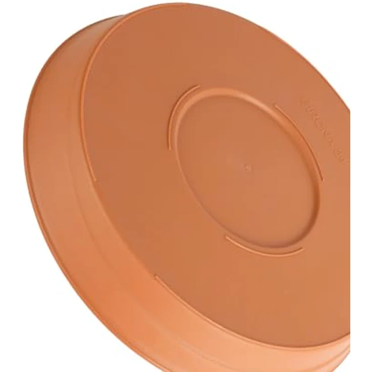 Garronda Untersetzer Blumentopf Kunststoff, Terracotta, rund, Ø 16cm, wasserableitend, 1 Stück oder 3er Pack – Bild 2