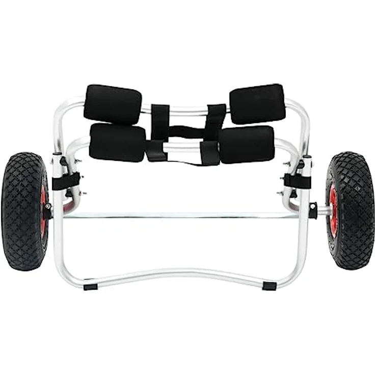 vidaXL SUP-Transportwagen Kayakwagen Aluminium, faltbar mit aufblasbaren Gummirädern, max. Belastbarkeit 70 kg – Bild 5