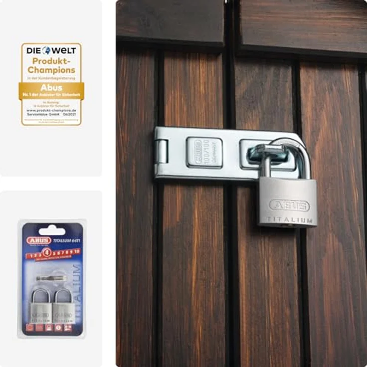 ABUS 64TI-30 30 mm Titalium Vorhängeschloss gleichschließend ka6312 – Bild 7
