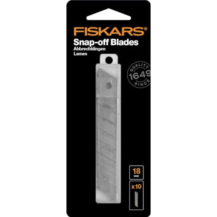 Fiskars Cutter Cuttermesser 18 mm 10 Ersatzklingen – Bild 3