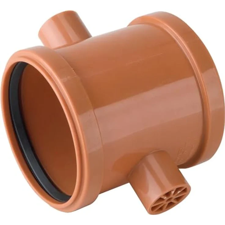 Airfit KG-Doppelschiebemuffe Plus DN 125, für erdverlegtes Rohr, DIN EN 1852, Material PP, Dichtungen nach EN 681