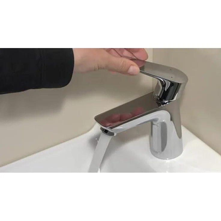 hansgrohe Talis E 80 Spültischarmatur, ComfortZone 80, Ausladung 96 mm, Zugstangen-Ablaufgarnitur, für Durchlauferhitzer geeignet – Bild 3