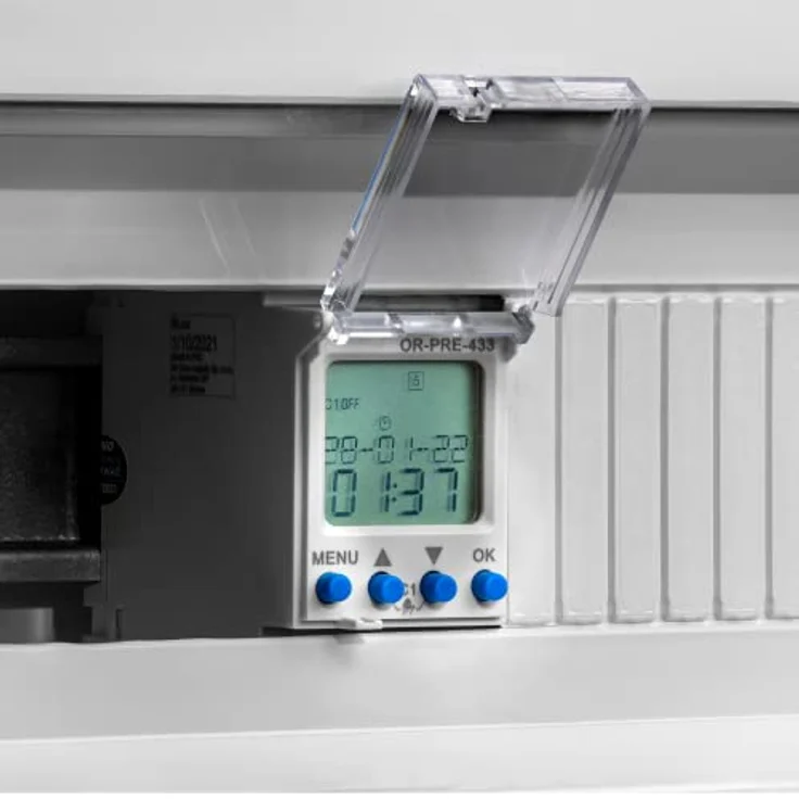 Orno OR-PRE-433, Zeitschaltuhr mit 52 Programmen, LCD-Display, 3 Menüsprachen, DIN TH-35mm, sehr hohe Flexibilität – Bild 2