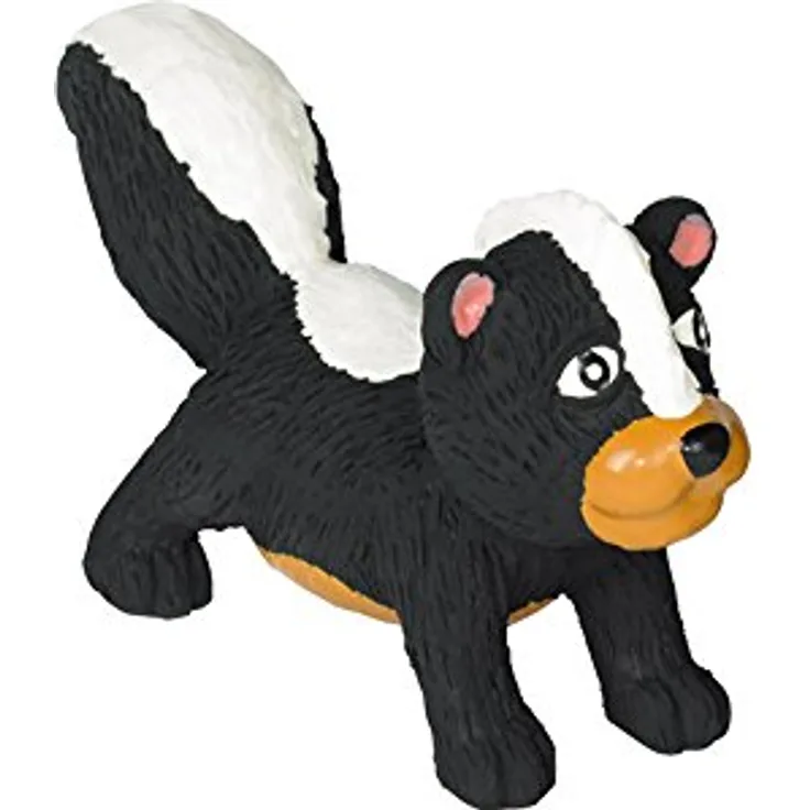 Nobby Latex Stinktier, Hundespielzeug 14 cm groß, gefüllt, mit Stimme, erhältlich in Form von Stinktieren