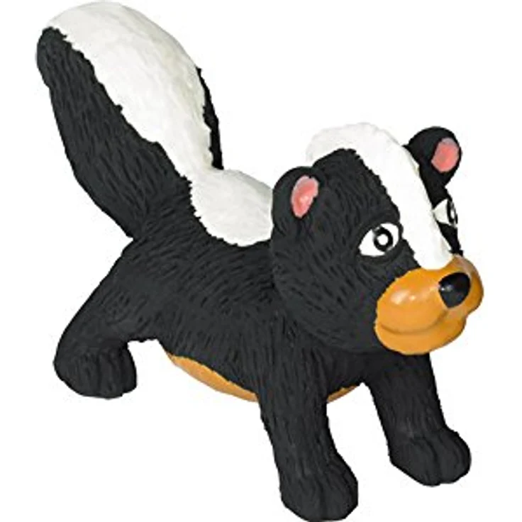 Nobby Latex Stinktier, Hundespielzeug 14 cm groß, gefüllt, mit Stimme, erhältlich in Form von Stinktieren – Bild 1