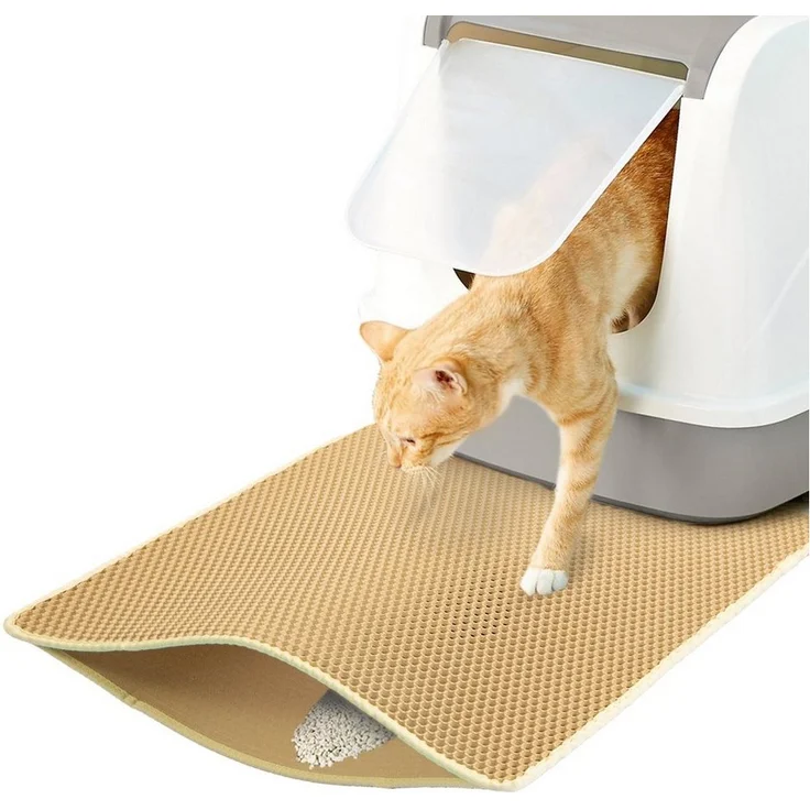 Canadian Cat Company Katzentoilette Katzenklo Matte "Zaubermatte", Vorleger für Katzentoilette, Katzenmatte, Katzenstreumatte, Wasserabweisend & Leicht zu Reinigen – Bild 1