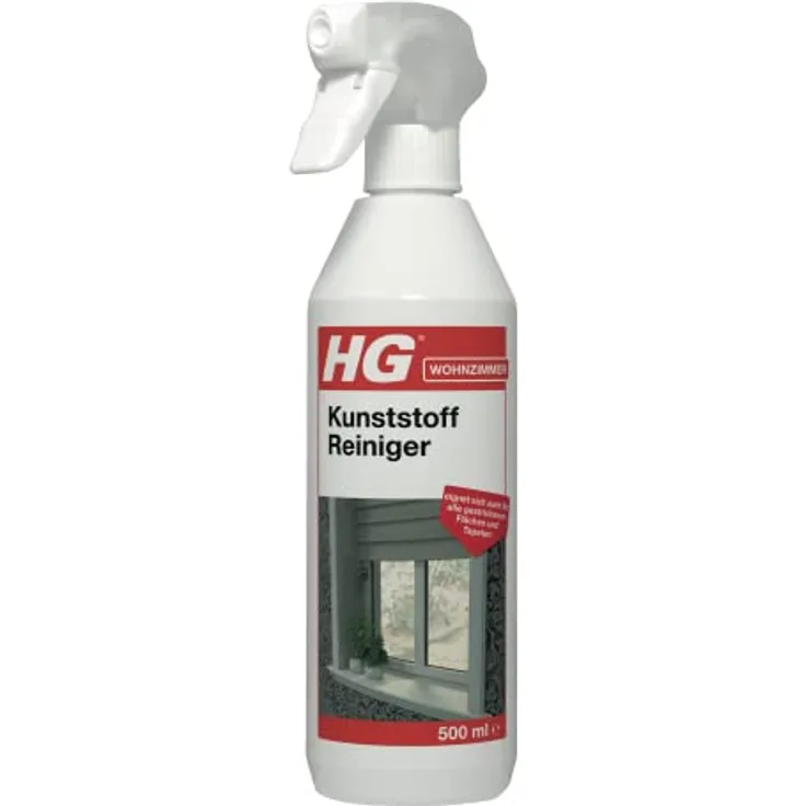 HG Kunststoff Reiniger (500 ml) – Kunststoffreiniger zur Schnellen, Effektiven Reinigung von Kunststoffen Aller Art