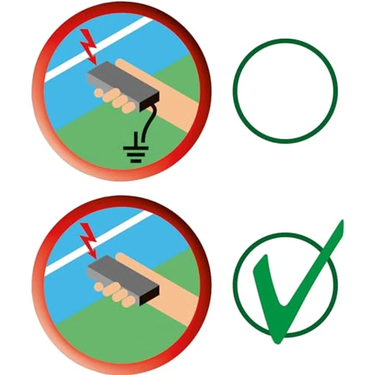 Kerbl Zaunprüfer Kabellos ohne Erdspieß 8.000 V Rot und Schwarz 44669 – Bild 5