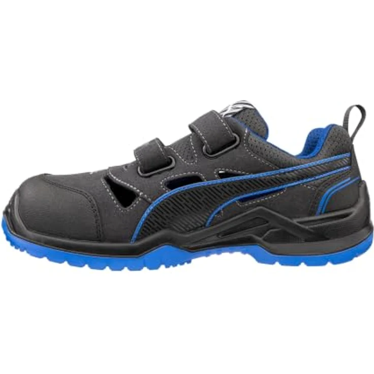 PUMA NEODYME BLUE WIDE LOW S1PS ESD FO SR Sicherheitssandale, Schuhgröße EU 43, atmungsaktive Mikrofaser, Duo-PU-Sohle, flexibler Durchtrittschutz – Bild 4