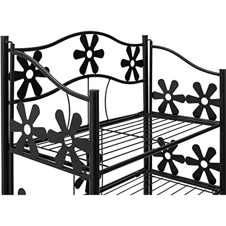 Deuba Blumenregal Metall Outdoor Indoor Garten Blumenständer Pflanzenständer Blumentreppe Gartenregal – Bild 3