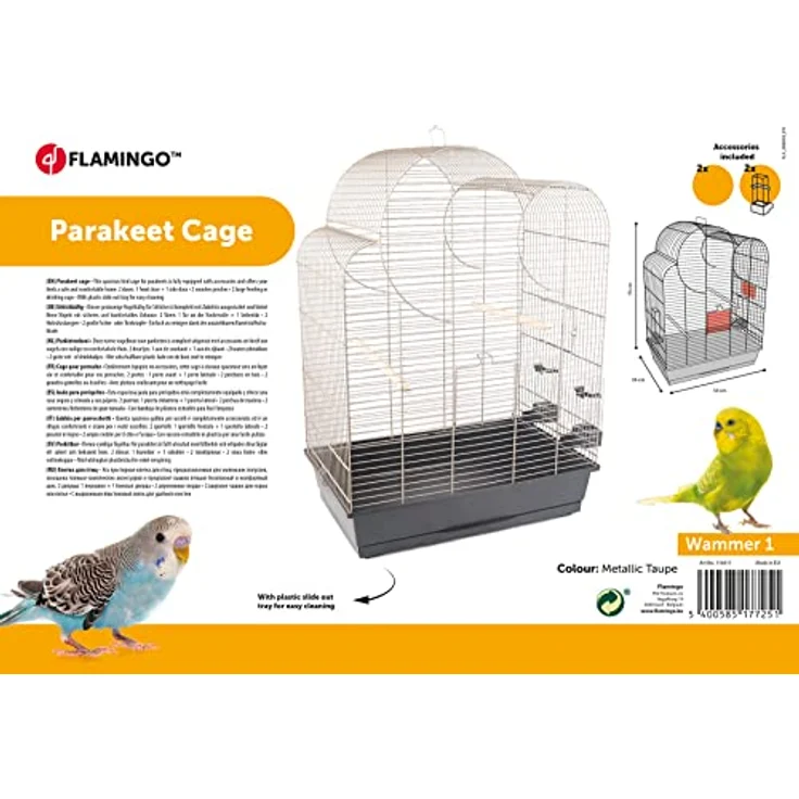 Flamingo Pet Products FL-110411 Budgie Hammer 1 54 x 34 x 75 cm for Birds – Bild 3