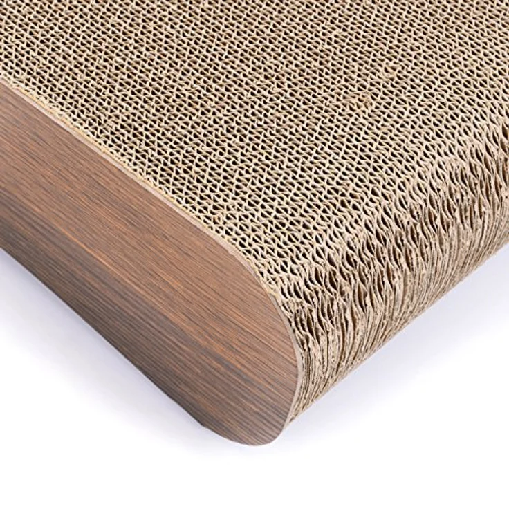 CanadianCat Kratzbrett Jumbo Wave, Walnuss (1.15 cm, Braun), Katzenbaum – Bild 4