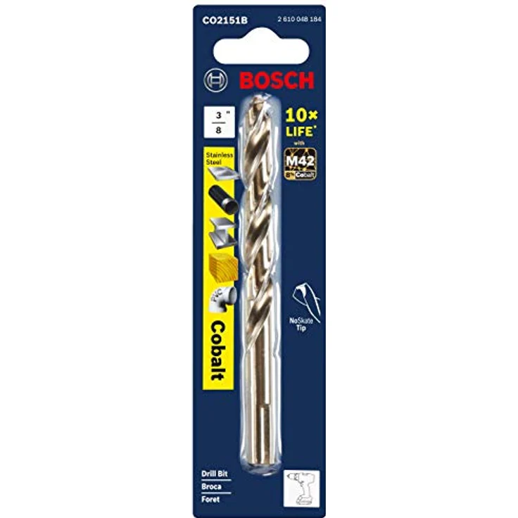 Bosch CO2151B 3/8 In. x 5 In. Cobalt M42 Drill Bit – Bild 2