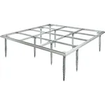 EcoStar Schraubfundament Typ 2, stabiler Unterbau für Gerätehaus Euroline Trend, flexibel einsetzbar bei unebenem Gelände