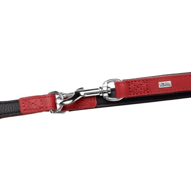 Hunter Hunde-Leine Nappa Petit rot 8-140 – Bild 3