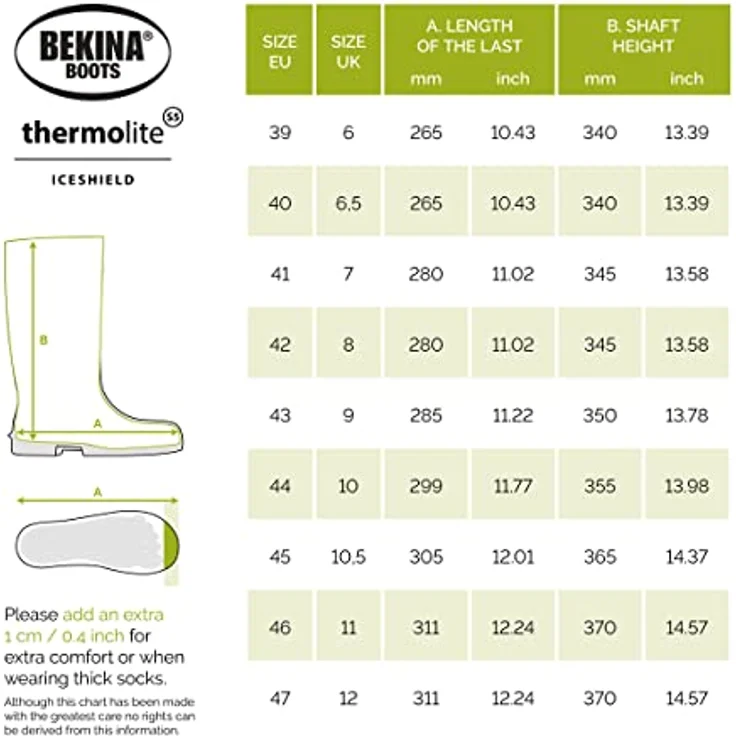 Bekina Thermolite IceShield S5, Unisex-Sicherheitsschuhe mit Stahlkappe, -50°C Wärmeisolierung, grün, schwarz, Größe 44 – Bild 6