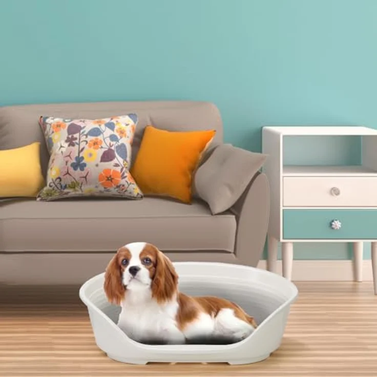 Ferplast Siesta Deluxe 6, Kunststoffzwinger, Hundebett + Katzenbett, robust und pflegeleicht – Bild 3