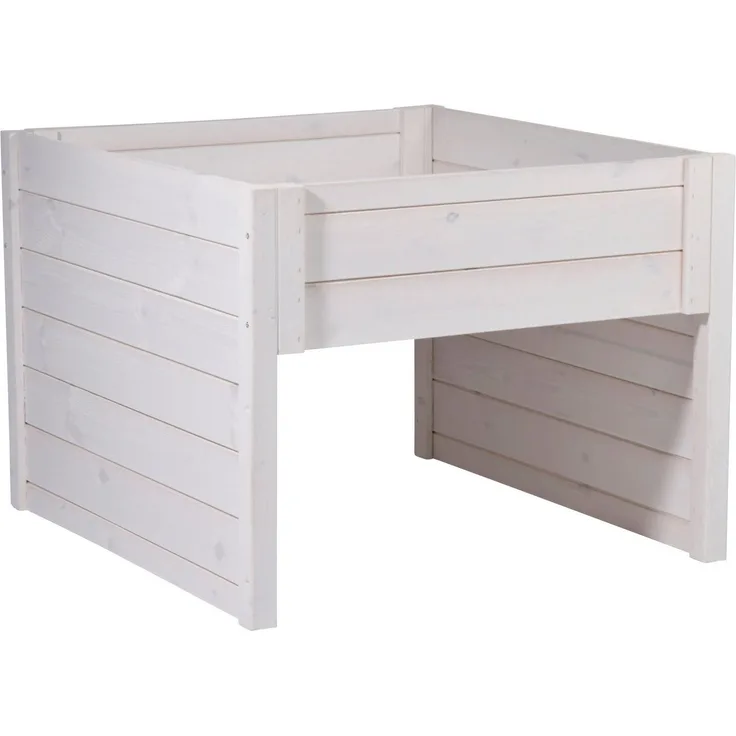 dobar Mähroboter-Garage, BxTxH: 79x73x56 cm, mit integriertem Pflanzkasten, weiß