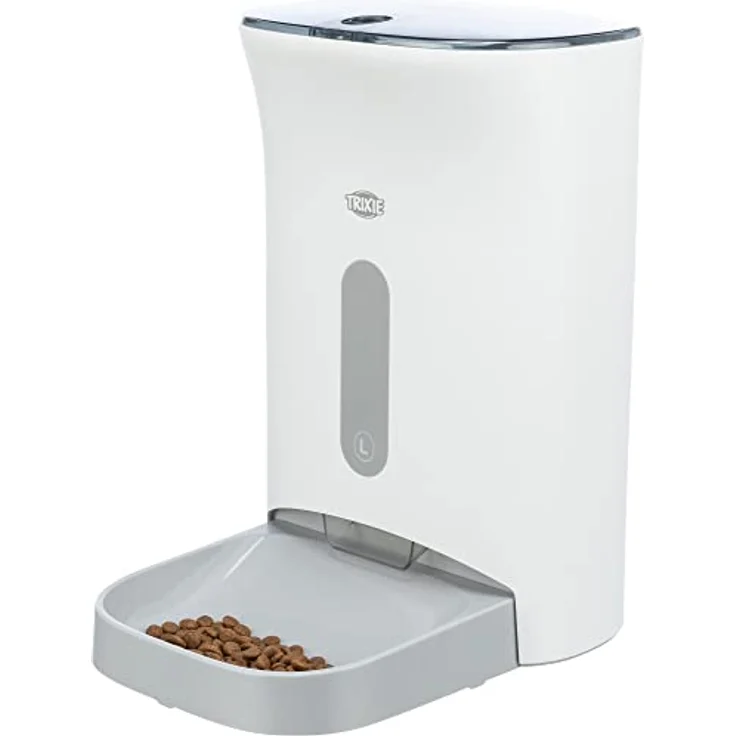 Trixie Futterautomat TX8 2.0, 4.5 l, Weiss/Grau (4.50 l), Futternapf – Bild 1